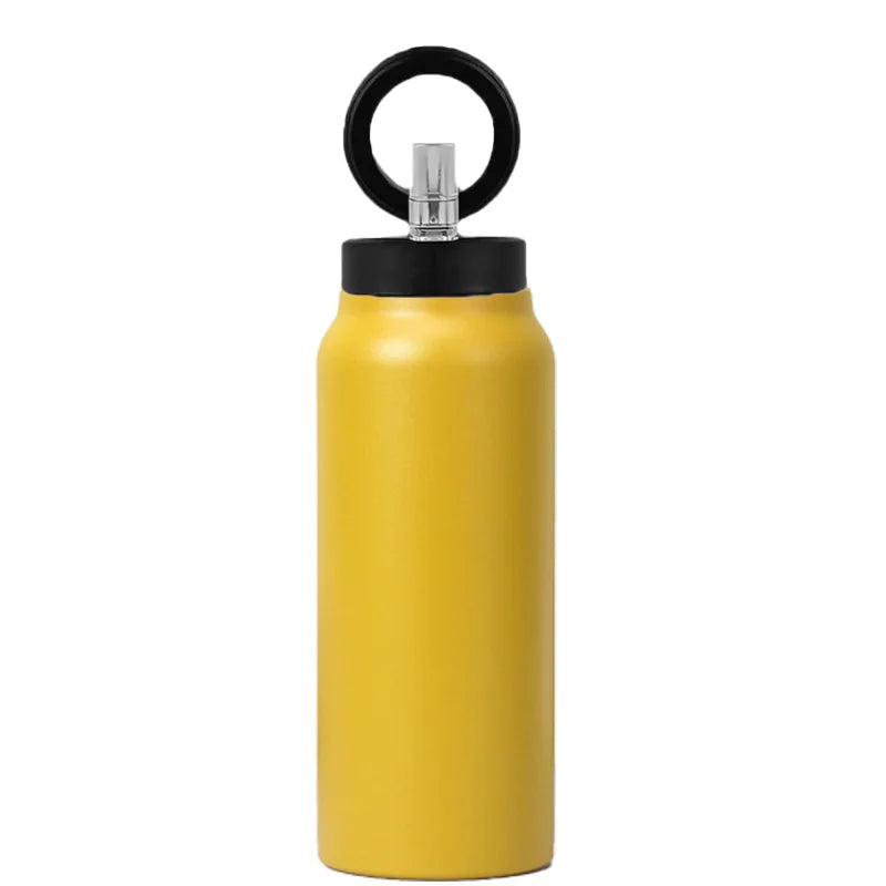 בקבוק עם מעמד מגנטי לטלפון